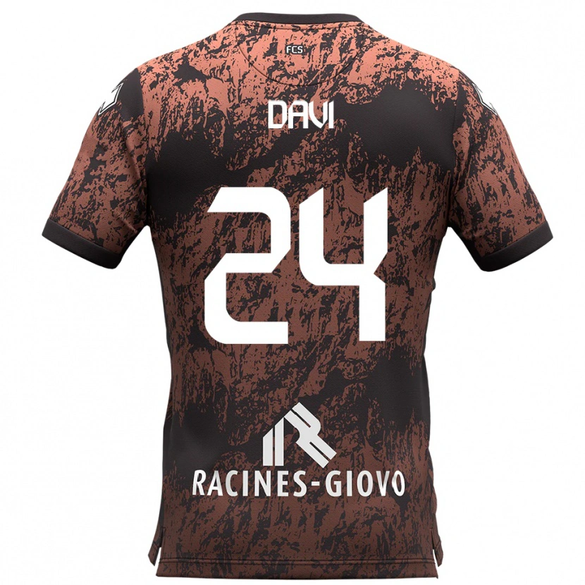 Danxen Homem Camisola Simone Davi #24 Marrom Preto Alternativa 2025/26 Camisa Brasil