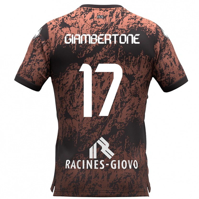 Danxen Homem Camisola Fabio Giambertone #17 Marrom Preto Alternativa 2025/26 Camisa Brasil