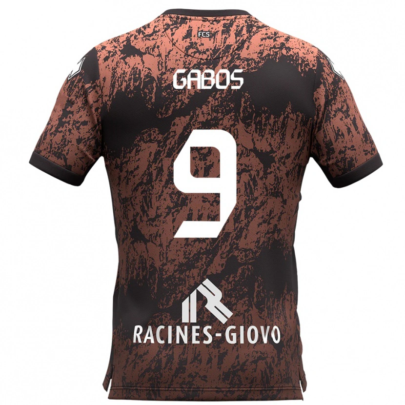 Danxen Homem Camisola Ricky Gabos #9 Marrom Preto Alternativa 2025/26 Camisa Brasil