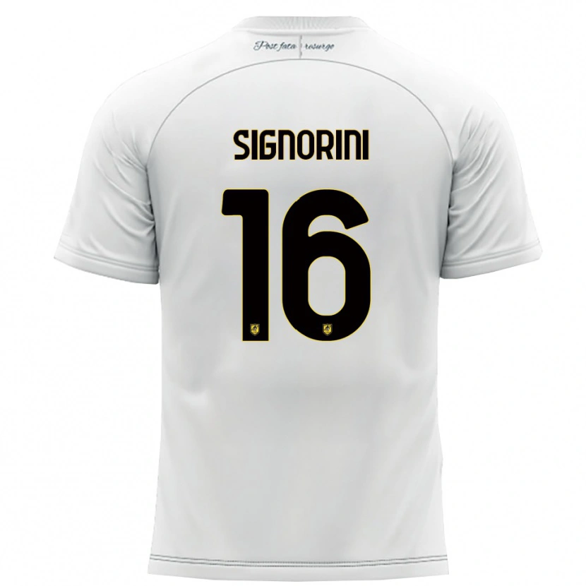 Danxen Homem Camisola Alessandro Signorini #16 Branco Amarelo Alternativa 2025/26 Camisa Brasil