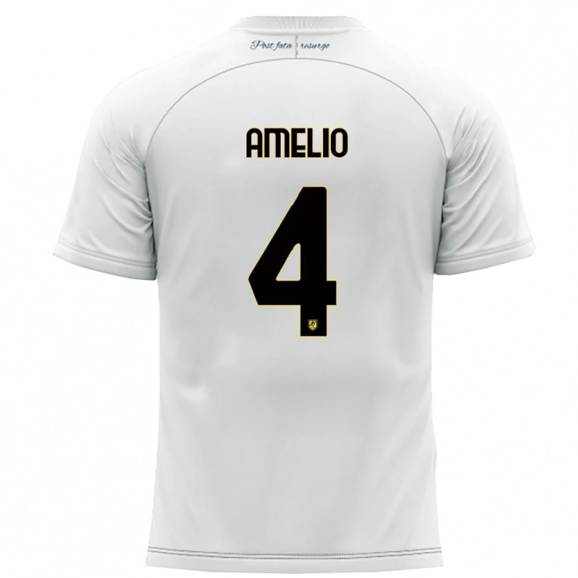 Danxen Homem Camisola Ciro Amelio #4 Branco Amarelo Alternativa 2025/26 Camisa Brasil