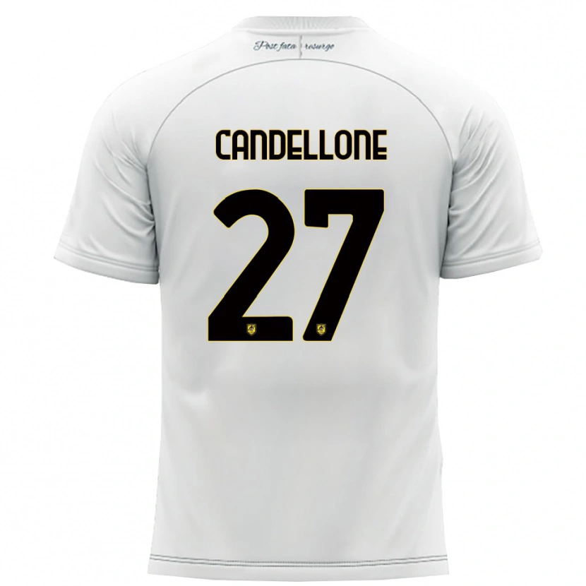 Danxen Homem Camisola Leonardo Candellone #27 Branco Amarelo Alternativa 2025/26 Camisa Brasil
