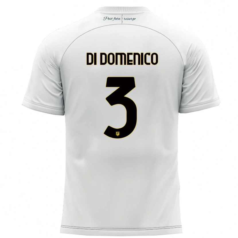 Danxen Homem Camisola Alfredo Di Domenico #3 Branco Amarelo Alternativa 2025/26 Camisa Brasil