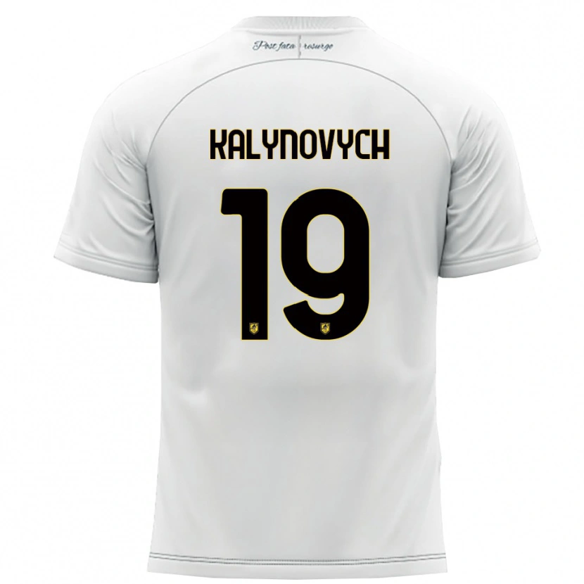 Danxen Homem Camisola Igor Kalynovych #19 Branco Amarelo Alternativa 2025/26 Camisa Brasil