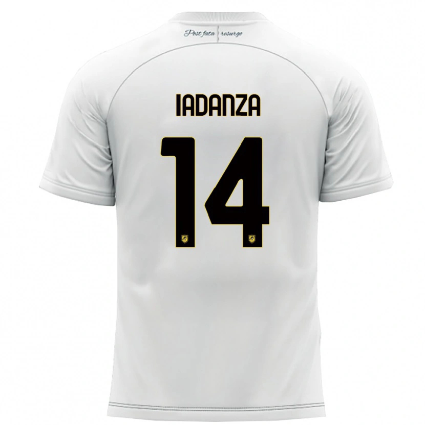 Danxen Homem Camisola Mattia Iadanza #14 Branco Amarelo Alternativa 2025/26 Camisa Brasil