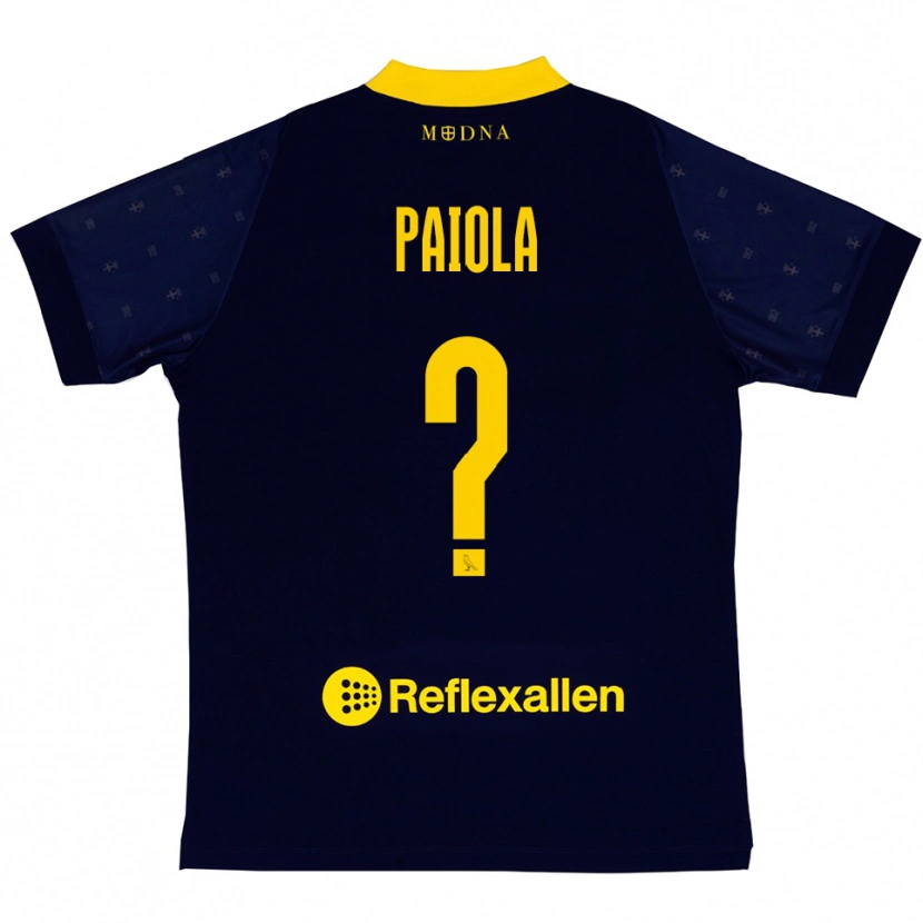 Danxen Homem Camisola Andrea Paiola #0 Marinho Amarelo Alternativa 2025/26 Camisa Brasil