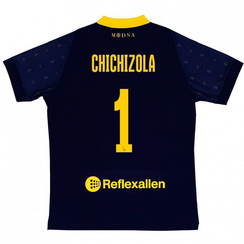 Danxen Homem Camisola Leandro Chichizola #1 Marinho Amarelo Alternativa 2025/26 Camisa Brasil