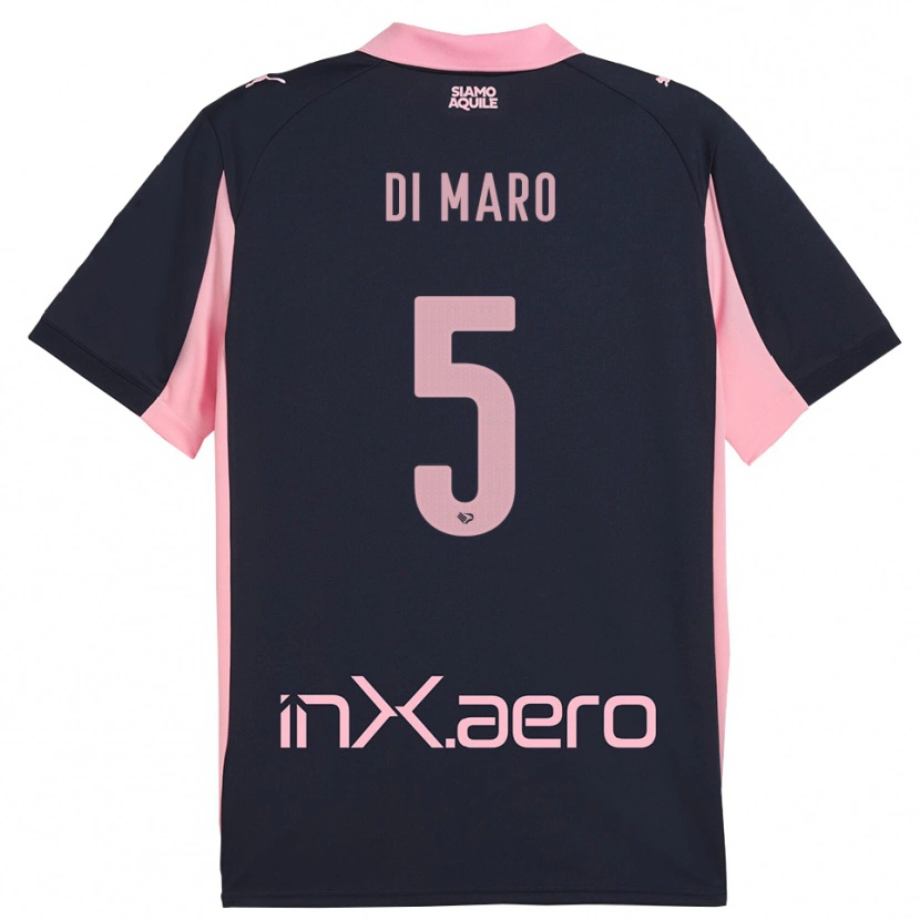 Danxen Homem Camisola Filippo Di Maro #5 Marinho Rosa Alternativa 2025/26 Camisa Brasil