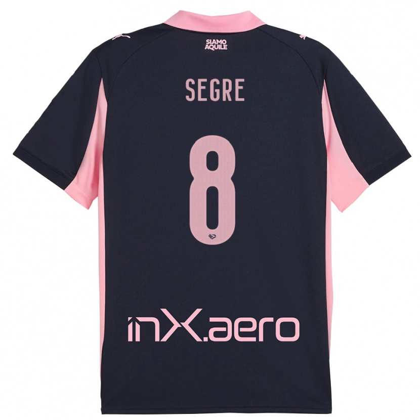 Danxen Homem Camisola Jacopo Segre #8 Marinho Rosa Alternativa 2025/26 Camisa Brasil