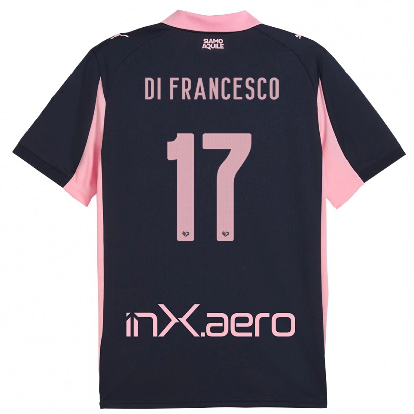 Danxen Homem Camisola Federico Di Francesco #17 Marinho Rosa Alternativa 2025/26 Camisa Brasil