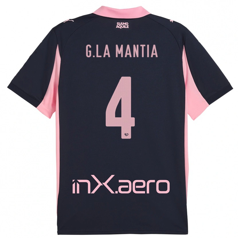 Danxen Homem Camisola Giulio La Mantia #4 Marinho Rosa Alternativa 2025/26 Camisa Brasil