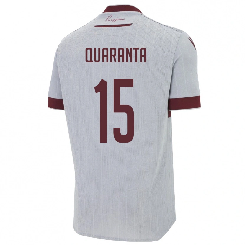 Danxen Homem Camisola Danilo Quaranta #15 Borgonha Branco Alternativa 2025/26 Camisa Brasil