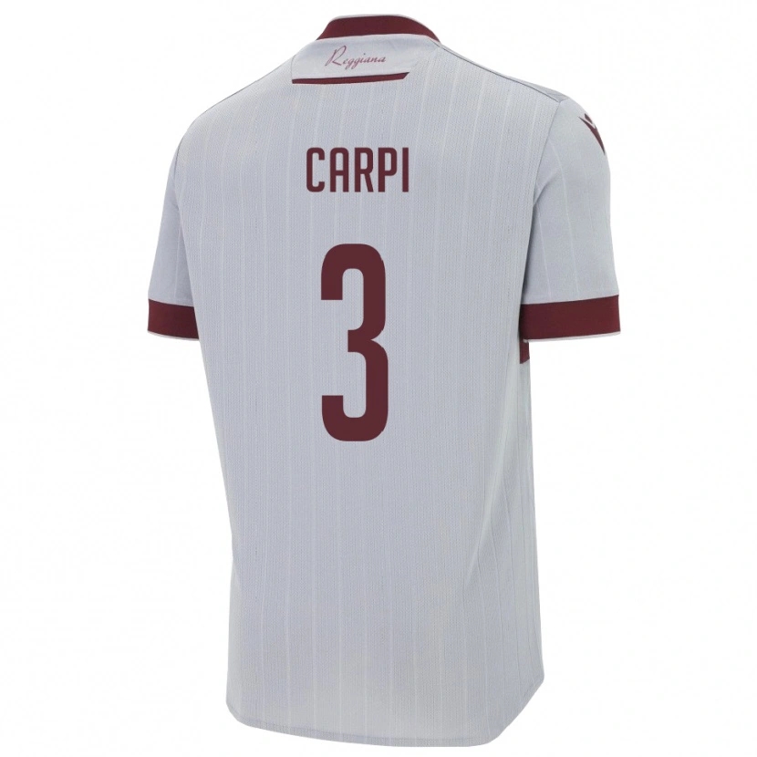 Danxen Homem Camisola Filippo Carpi #3 Borgonha Branco Alternativa 2025/26 Camisa Brasil