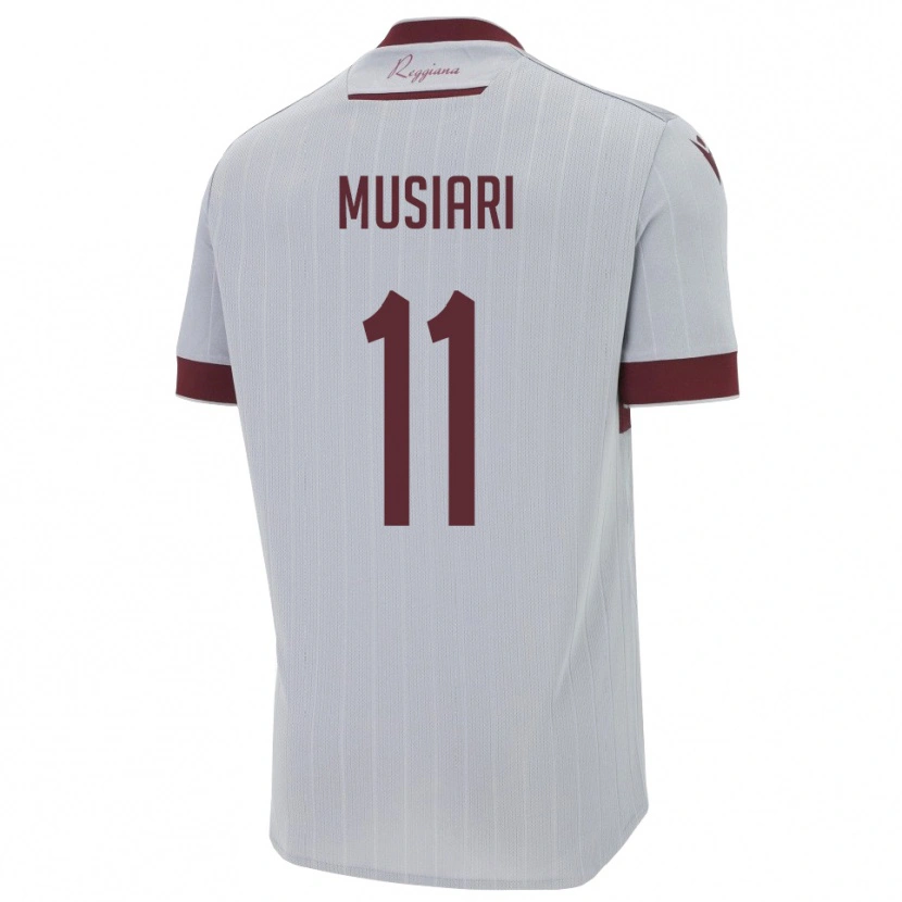 Danxen Homem Camisola Alessandro Musiari #11 Borgonha Branco Alternativa 2025/26 Camisa Brasil