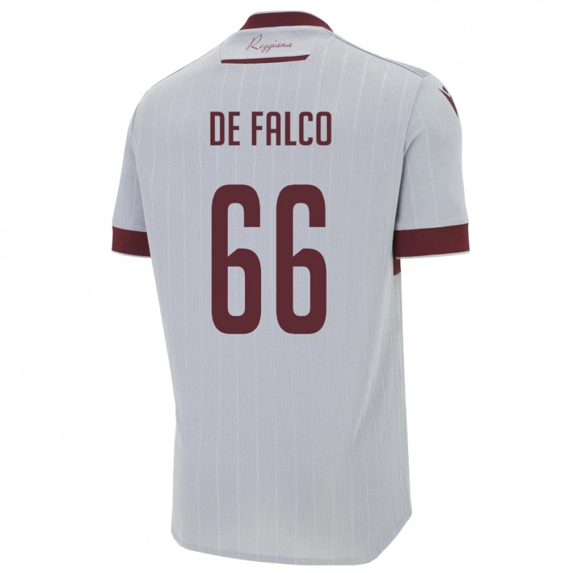 Danxen Homem Camisola Cristian De Falco #66 Borgonha Branco Alternativa 2025/26 Camisa Brasil