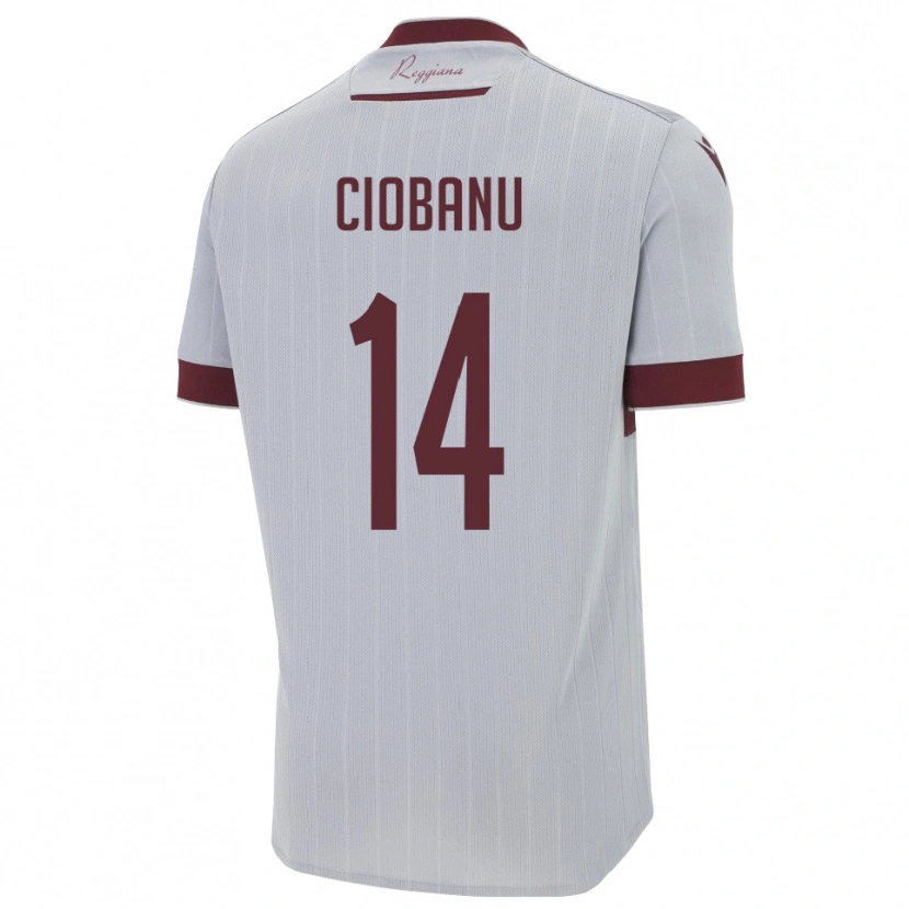 Danxen Homem Camisola Erick Ciobanu #14 Borgonha Branco Alternativa 2025/26 Camisa Brasil