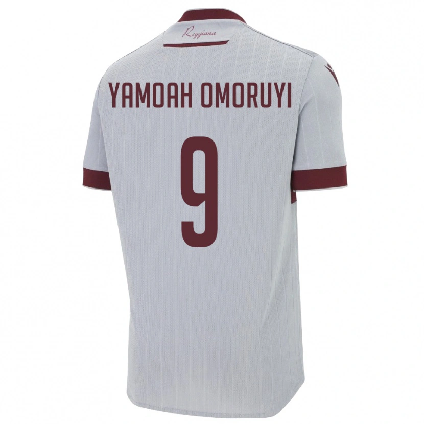 Danxen Homem Camisola Jeremiah Yamoah Omoruyi #9 Borgonha Branco Alternativa 2025/26 Camisa Brasil