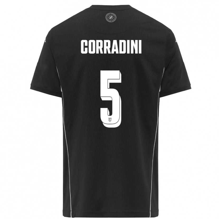 Danxen Homem Camisola Giovanni Corradini #5 Preto Branco Alternativa 2025/26 Camisa Brasil