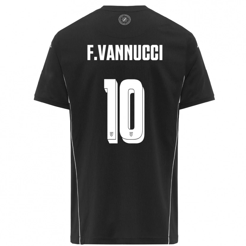 Danxen Homem Camisola Federico Vannucci #10 Preto Branco Alternativa 2025/26 Camisa Brasil