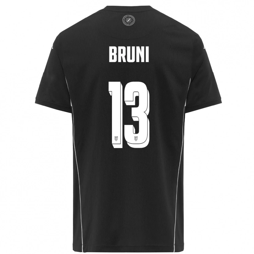 Danxen Homem Camisola Filippo Bruni #13 Preto Branco Alternativa 2025/26 Camisa Brasil