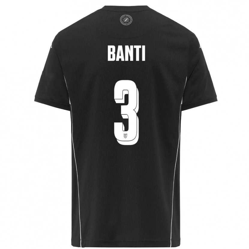 Danxen Homem Camisola Alessandro Banti #3 Preto Branco Alternativa 2025/26 Camisa Brasil