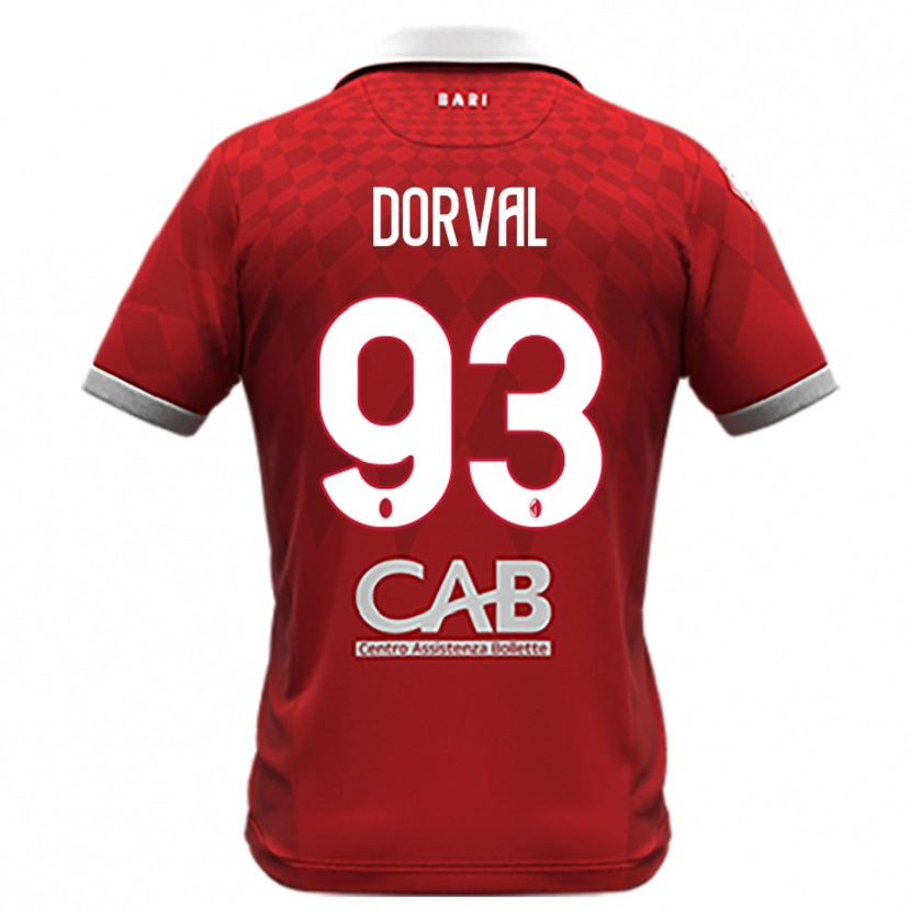 Danxen Homem Camisola Mehdi Dorval #93 Vermelho Branco Alternativa 2025/26 Camisa Brasil