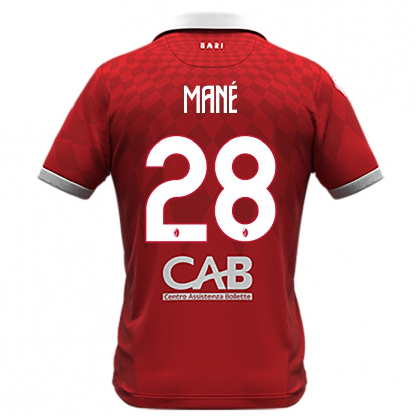 Danxen Homem Camisola Moussa Mané #28 Vermelho Branco Alternativa 2025/26 Camisa Brasil