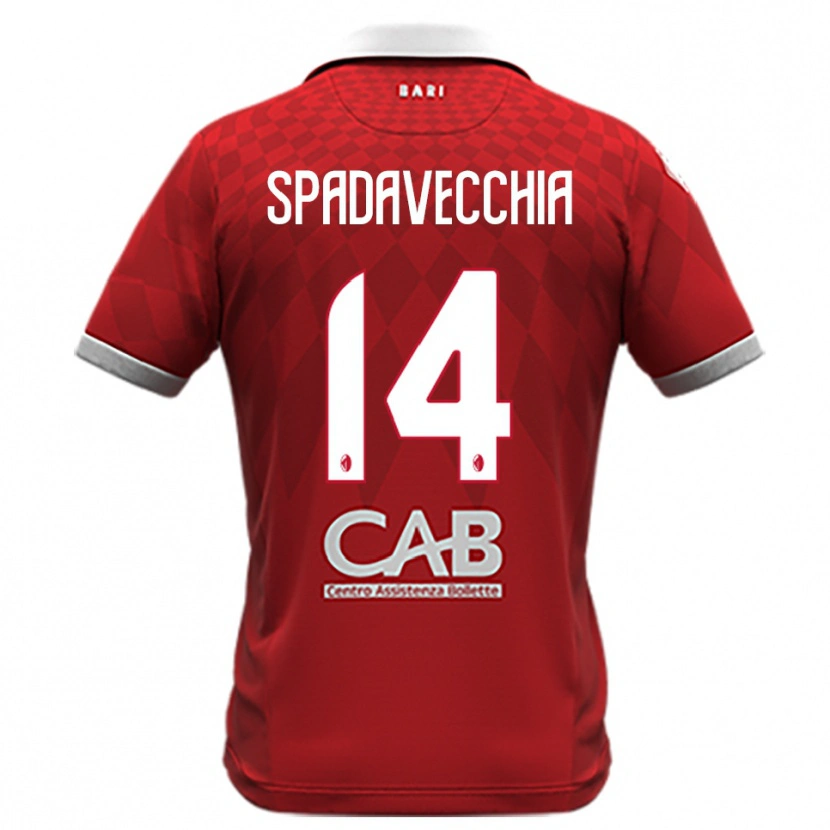 Danxen Homem Camisola Pantaleo Spadavecchia #14 Vermelho Branco Alternativa 2025/26 Camisa Brasil