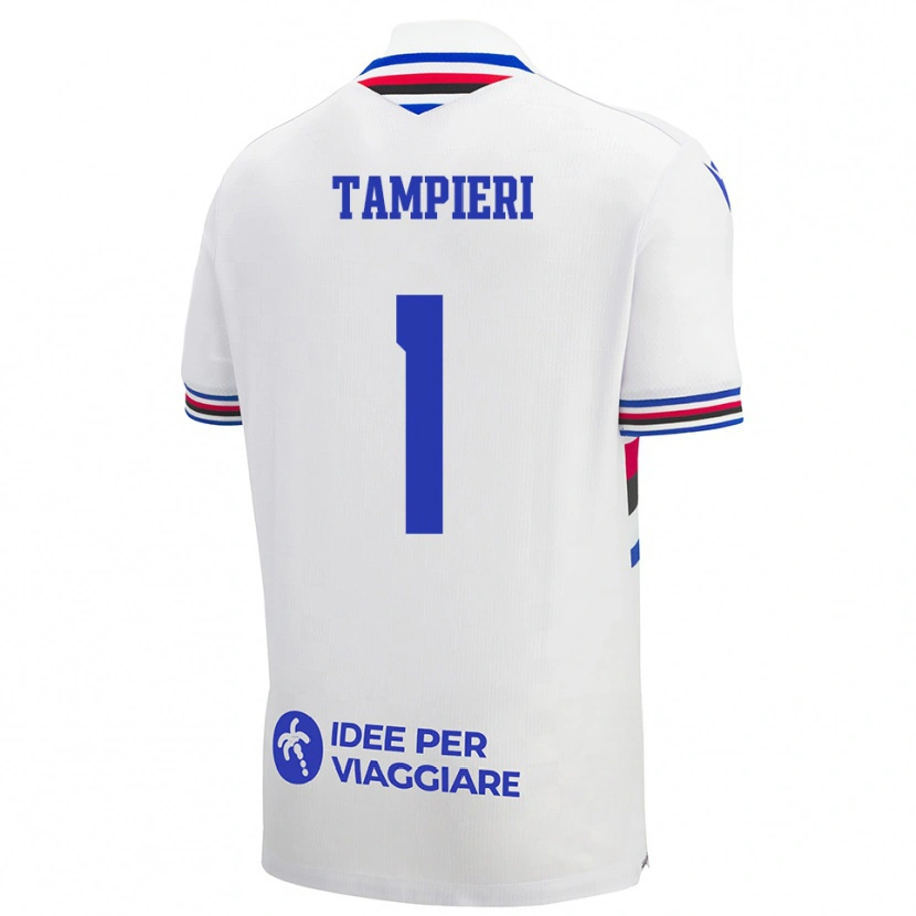 Danxen Homem Camisola Amanda Tampieri #1 Branco Azul Vermelho Alternativa 2025/26 Camisa Brasil