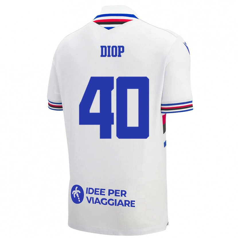 Danxen Homem Camisola Karim Diop #40 Branco Azul Vermelho Alternativa 2025/26 Camisa Brasil