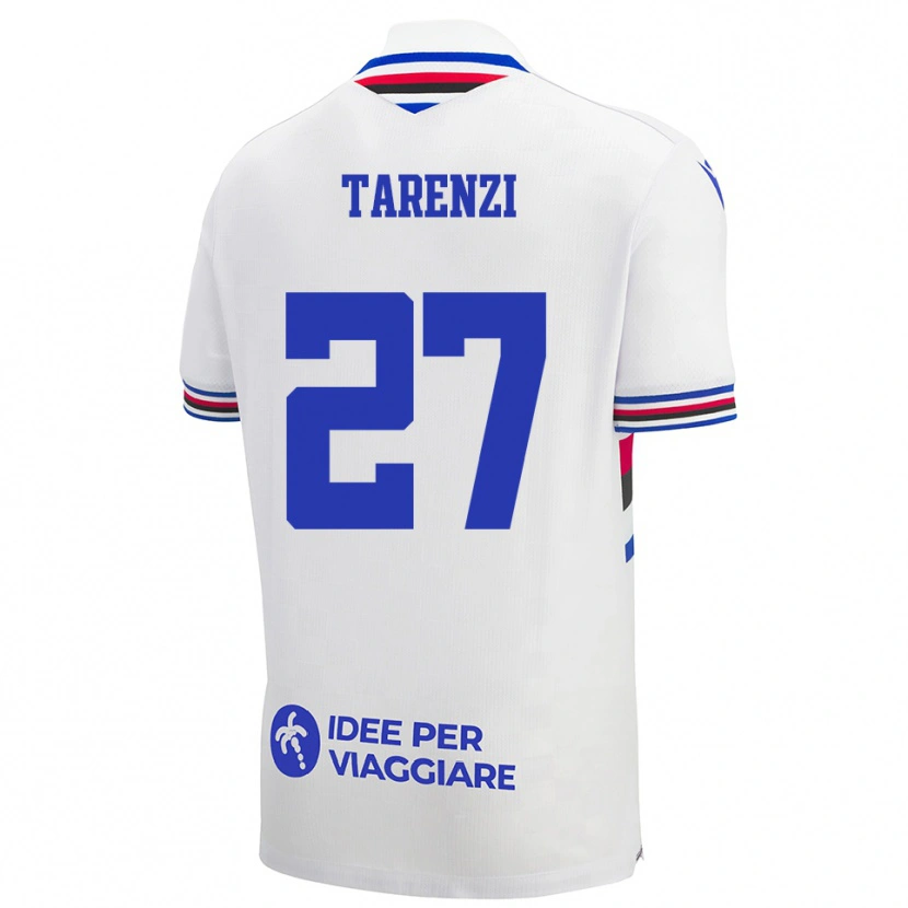 Danxen Homem Camisola Stefania Tarenzi #27 Branco Azul Vermelho Alternativa 2025/26 Camisa Brasil