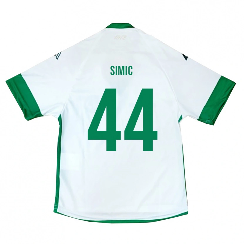 Danxen Homem Camisola Lorenco Simic #44 Branco Verde Azul Alternativa 2025/26 Camisa Brasil