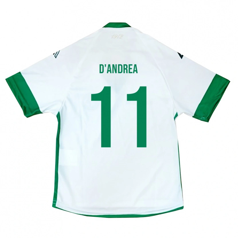Danxen Homem Camisola Luca D'andrea #11 Branco Verde Azul Alternativa 2025/26 Camisa Brasil