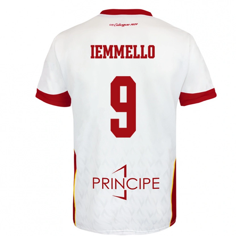 Danxen Homem Camisola Pietro Iemmello #9 Branco Vermelho Alternativa 2025/26 Camisa Brasil