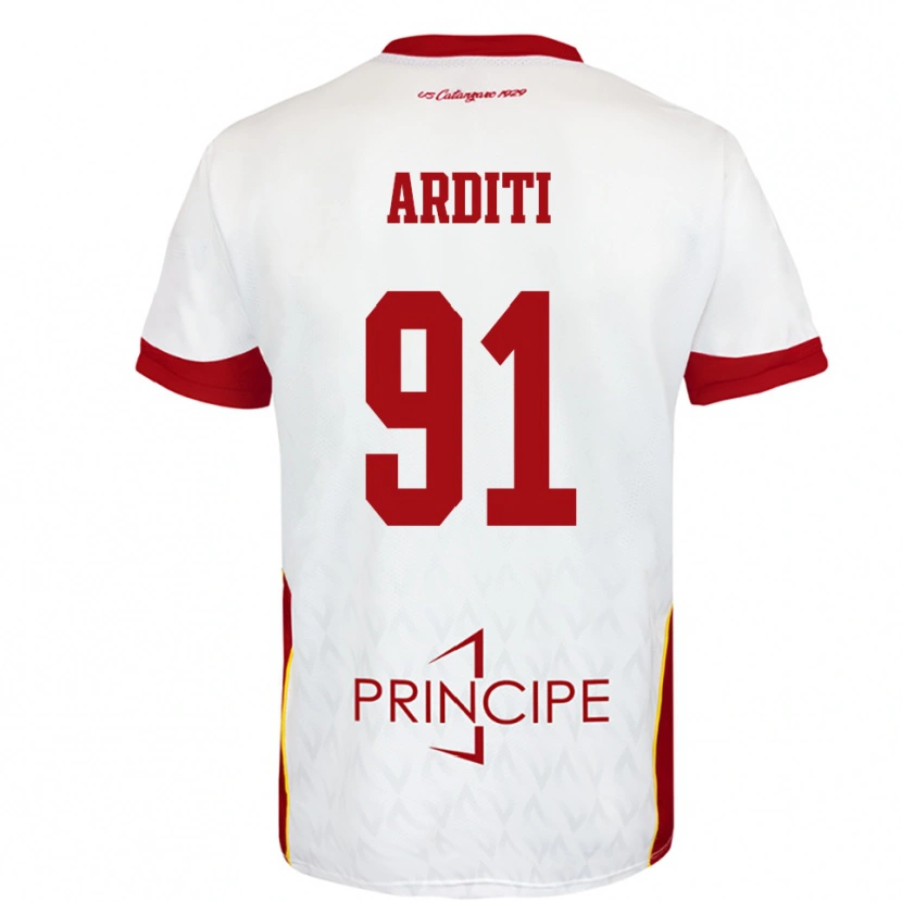 Danxen Homem Camisola Gabriel Arditi #91 Branco Vermelho Alternativa 2025/26 Camisa Brasil