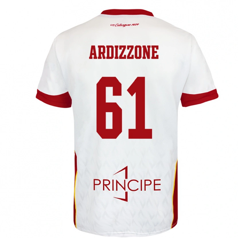 Danxen Homem Camisola Simone Ardizzone #61 Branco Vermelho Alternativa 2025/26 Camisa Brasil