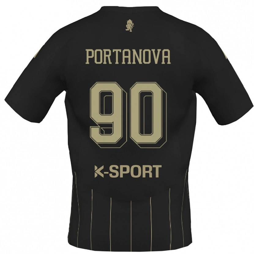 Danxen Homem Camisola Denis Portanova #90 Cinza Branco Alternativa 2025/26 Camisa Brasil