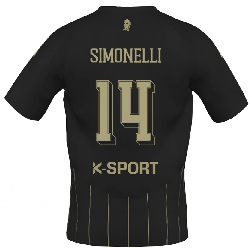 Danxen Homem Camisola Alessandro Simonelli #14 Cinza Branco Alternativa 2025/26 Camisa Brasil