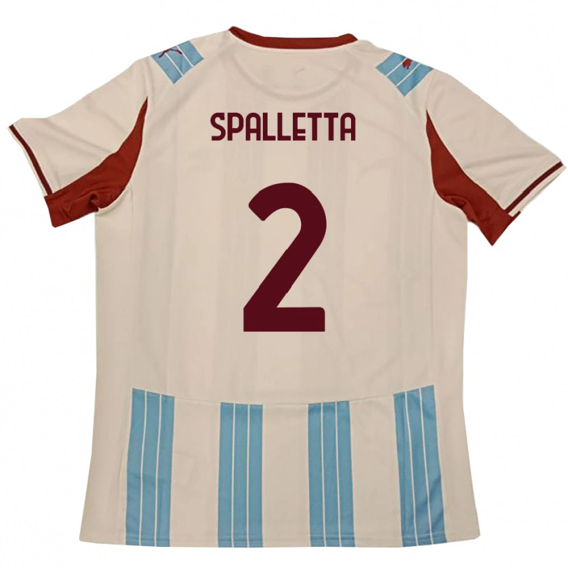 Danxen Homem Camisola Emanuele Spalletta #2 Azul Celeste Branco Alternativa 2025/26 Camisa Brasil