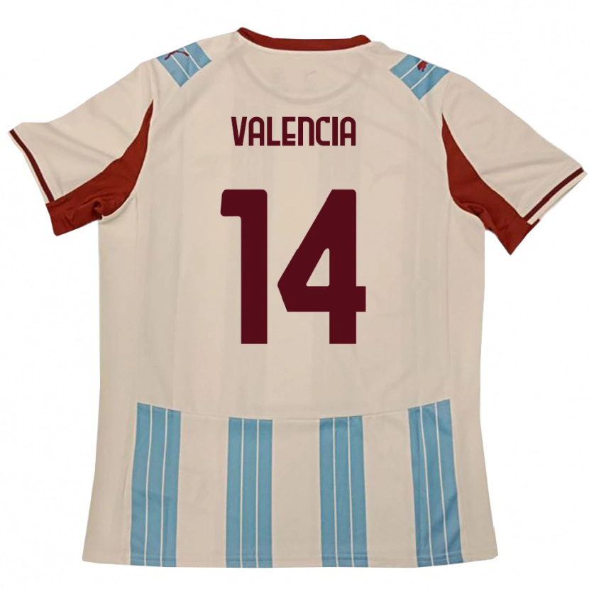 Danxen Homem Camisola Diego Valencia #14 Azul Celeste Branco Alternativa 2025/26 Camisa Brasil