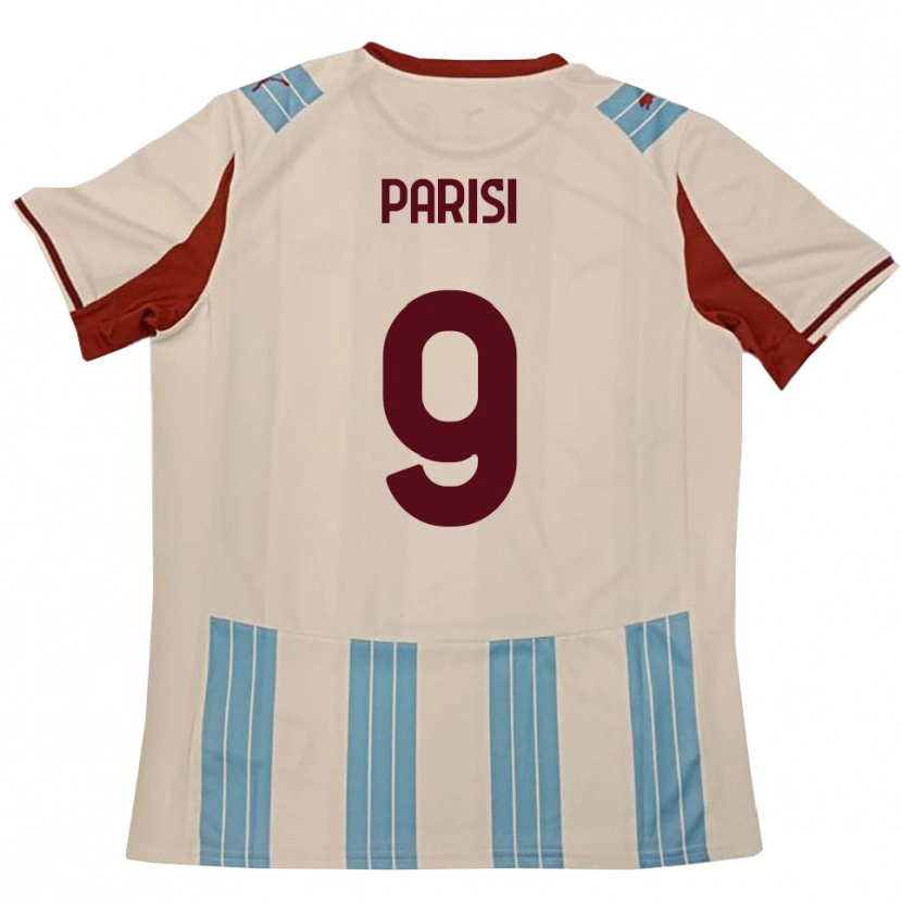 Danxen Homem Camisola Raffaele Parisi #9 Azul Celeste Branco Alternativa 2025/26 Camisa Brasil