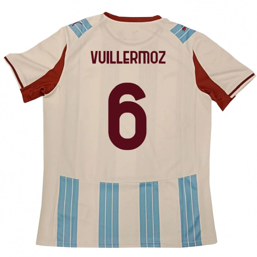 Danxen Homem Camisola Joshua Vuillermoz #6 Azul Celeste Branco Alternativa 2025/26 Camisa Brasil
