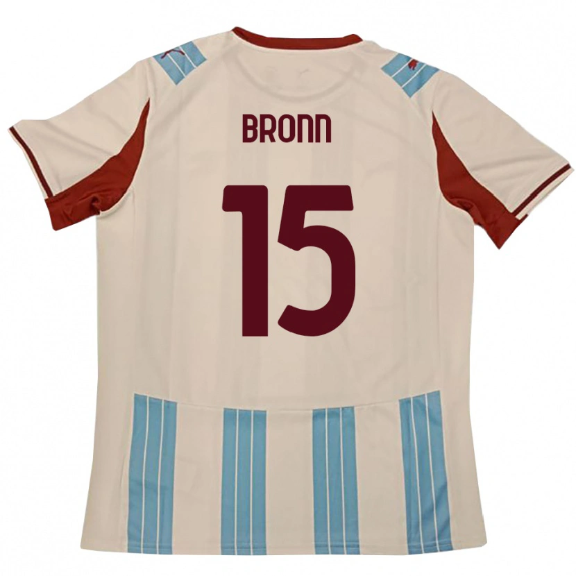 Danxen Homem Camisola Dylan Bronn #15 Azul Celeste Branco Alternativa 2025/26 Camisa Brasil
