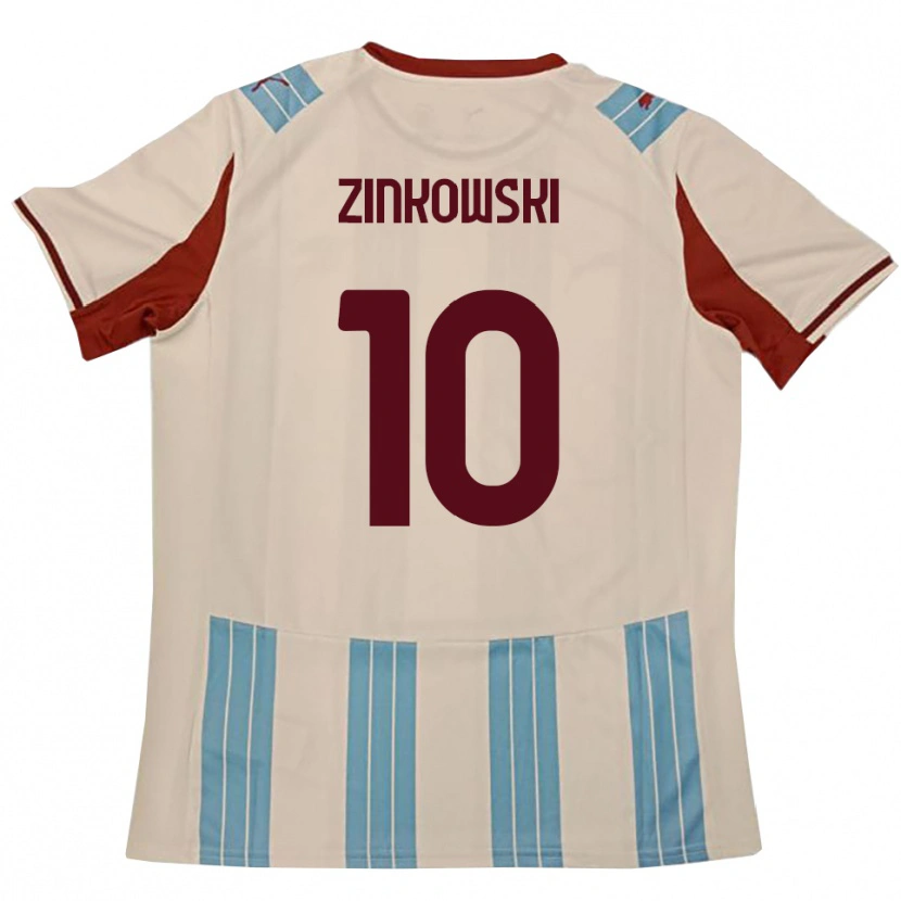 Danxen Homem Camisola Igor Zinkowski #10 Azul Celeste Branco Alternativa 2025/26 Camisa Brasil