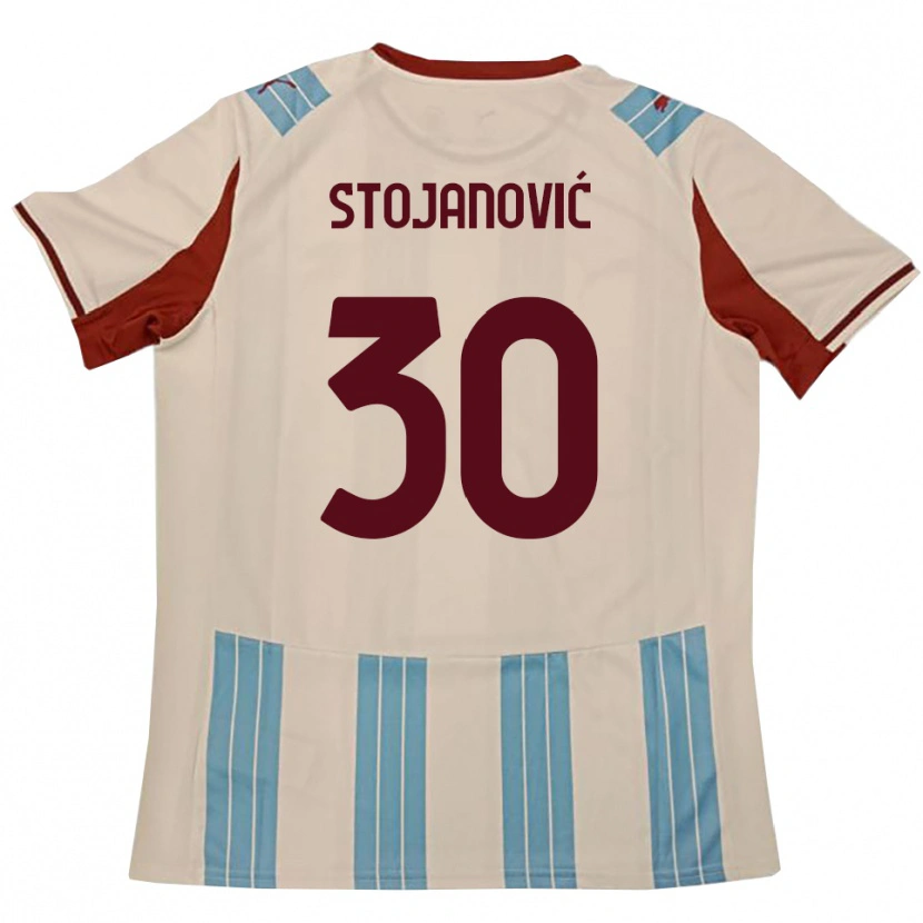 Danxen Homem Camisola Petar Stojanović #30 Azul Celeste Branco Alternativa 2025/26 Camisa Brasil