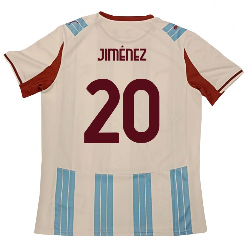 Danxen Homem Camisola Kaleb Jiménez #20 Azul Celeste Branco Alternativa 2025/26 Camisa Brasil