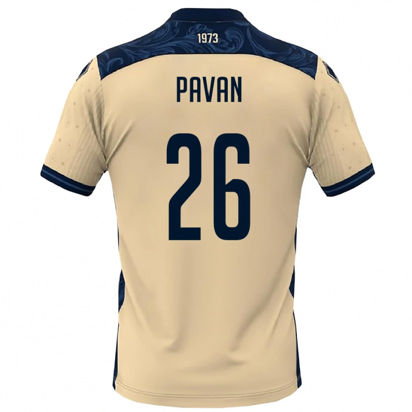 Danxen Homem Camisola Nicola Pavan #26 Branco Marinho Alternativa 2025/26 Camisa Brasil