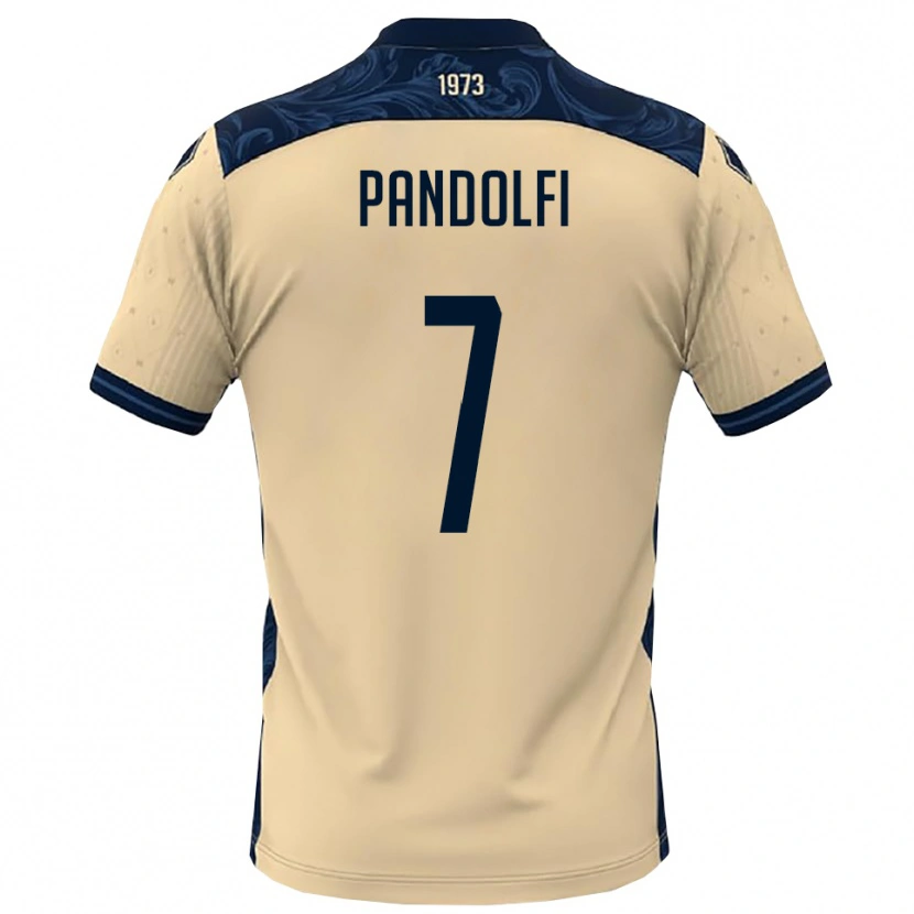 Danxen Homem Camisola Luca Pandolfi #7 Branco Marinho Alternativa 2025/26 Camisa Brasil