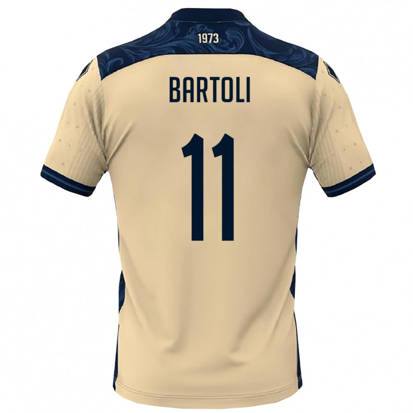 Danxen Homem Camisola Emanuele Bartoli #11 Branco Marinho Alternativa 2025/26 Camisa Brasil