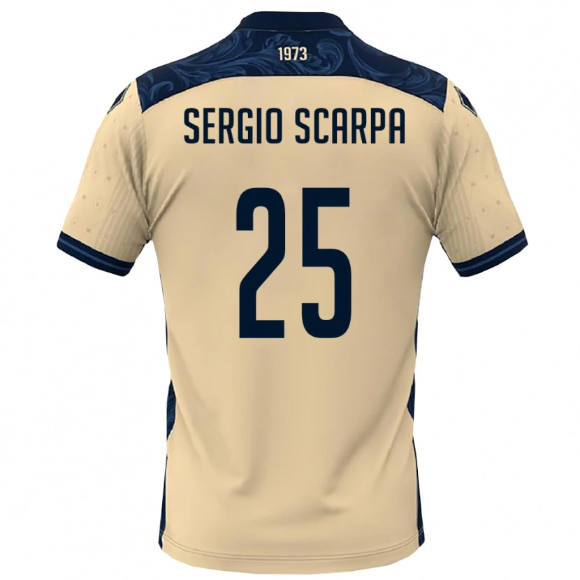 Danxen Homem Camisola Nicolò Sergio Scarpa #25 Branco Marinho Alternativa 2025/26 Camisa Brasil